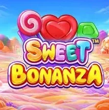 Sweet Bonanza slot met snoepjes en fruit op tumble grid